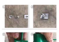 雙邊護(hù)欄網(wǎng)防盜螺絲安裝步驟?